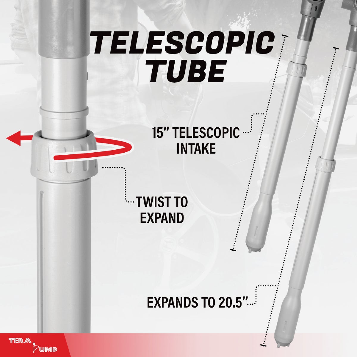 Tera Pump Fuel Transfer Pump with Telescopic Shaft Image 3