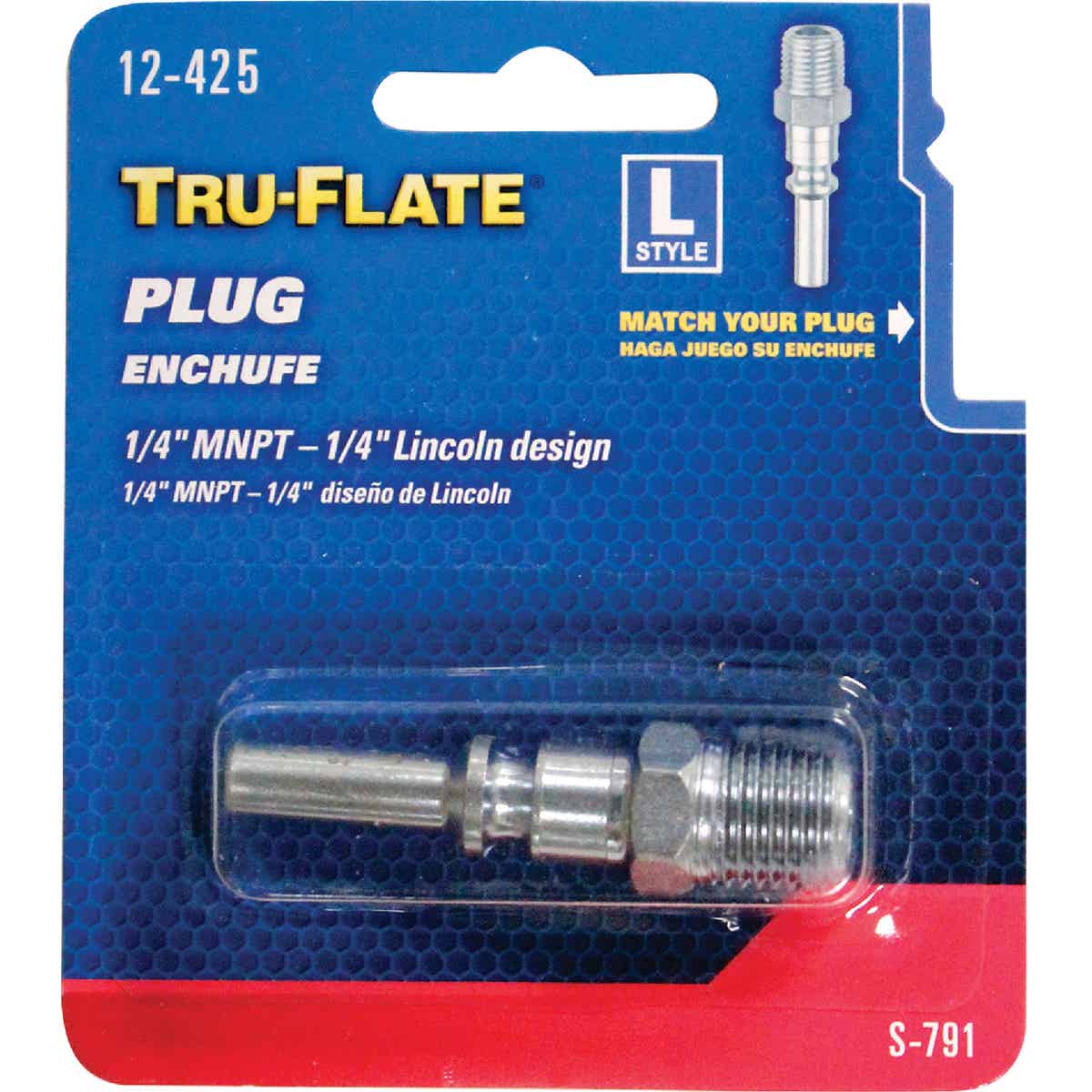 Tru-Flate Lincoln 1/4 In. MNPT Steel Industrial Plug Image 2