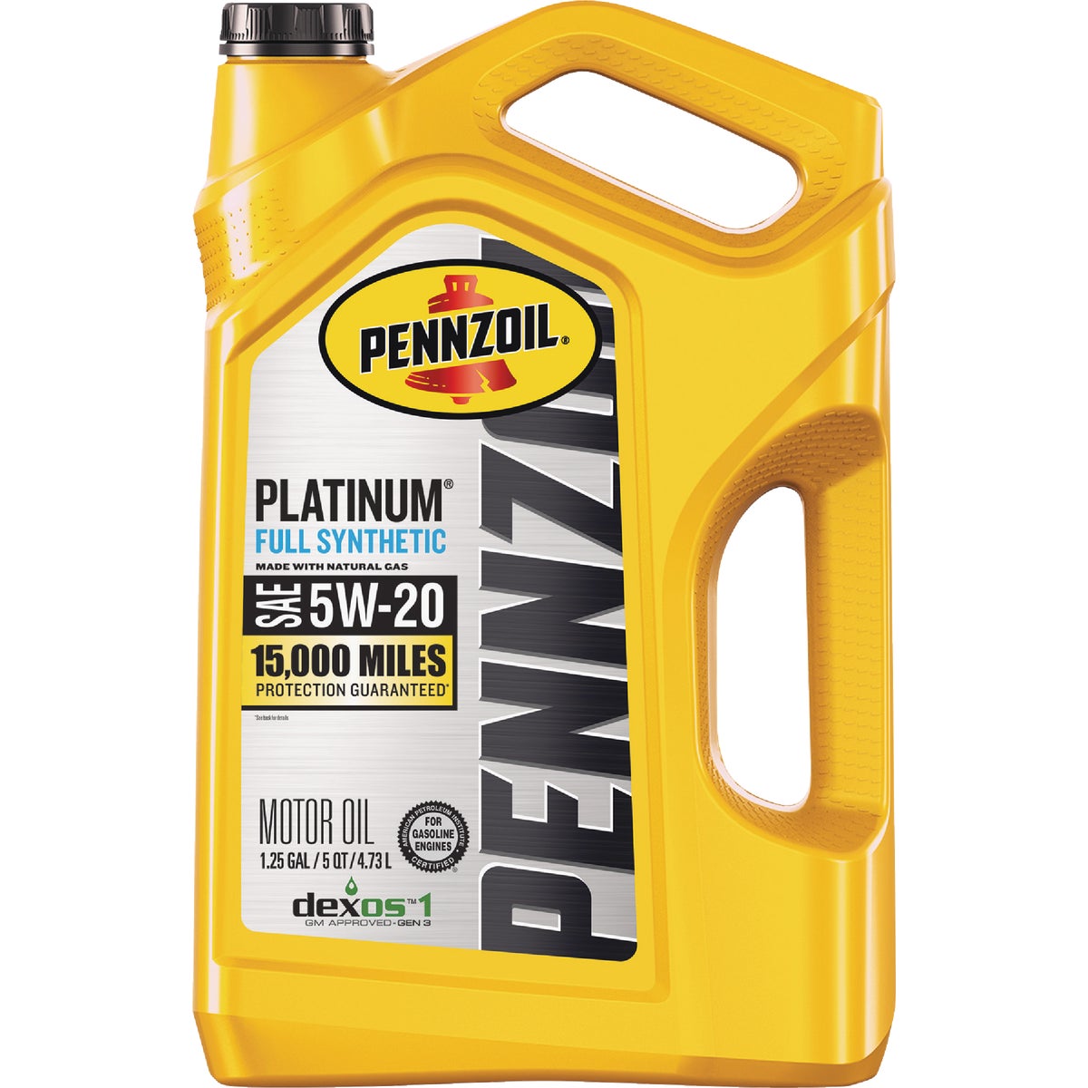 Pennzoil Platinum Full Synthetic 5W-20 Motor Oil, 5 Qt.