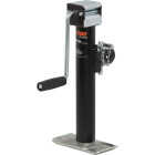 CURT 3000 Lb. Pipe-Mount Swivel Jack with Side Handle, 10 In. Travel Image 1