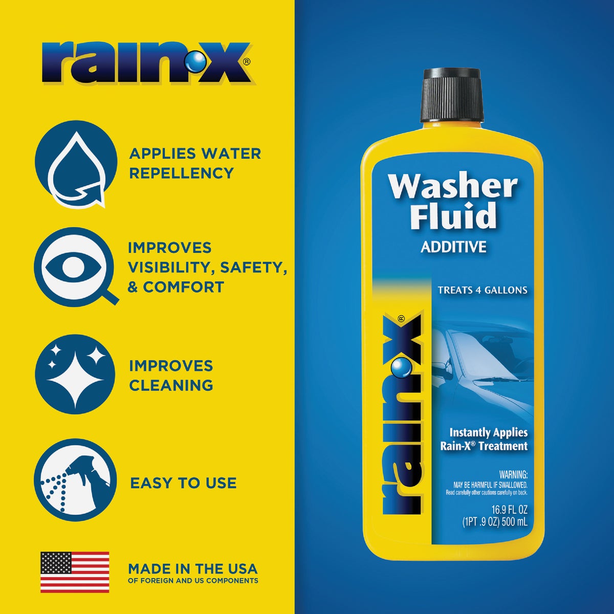 Rain-X 16.9 Oz. Squeeze Bottle Windshield Washer Additive Image 6