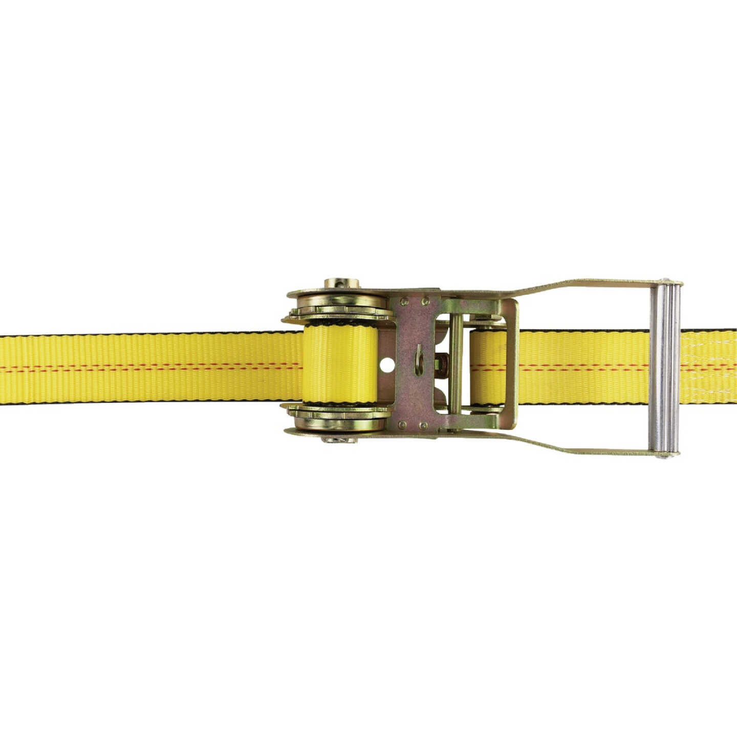 Erickson 2 In. x 27 Ft. Self Tensioning Ratchet Strap with Double "J" Hooks Image 5