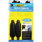 Seachoice 6 In. x 23 In. Black Twin Eye Boat Fender Kit (2-Pack) Image 1