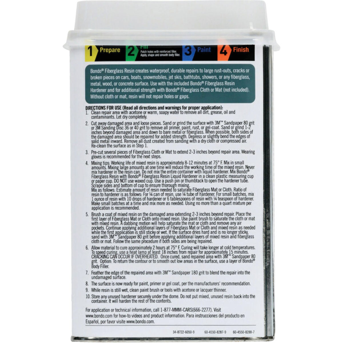 Bondo 0.9 Qt. All-Purpose Fiberglass Resin with Hardener Image 4