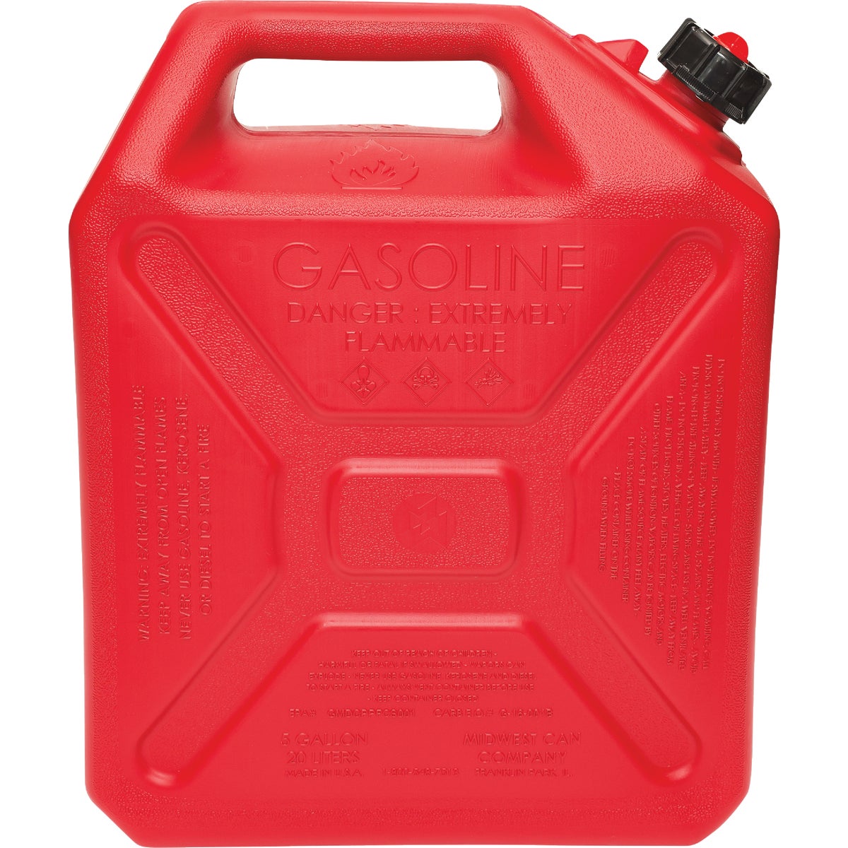 Midwest Can 5 Gal. Plastic Military Gasoline Can Image 4