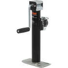 CURT 2000 Lb. Sidewind Pipe-Mount Swivel Trailer Jack, 10 In. Travel Image 1