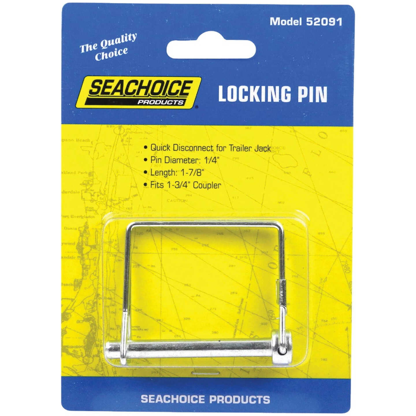 Seachoice 1/4 In. x 1-7/8 In. Locking Pin, Fits 1-3/4 In. Coupler Image 1