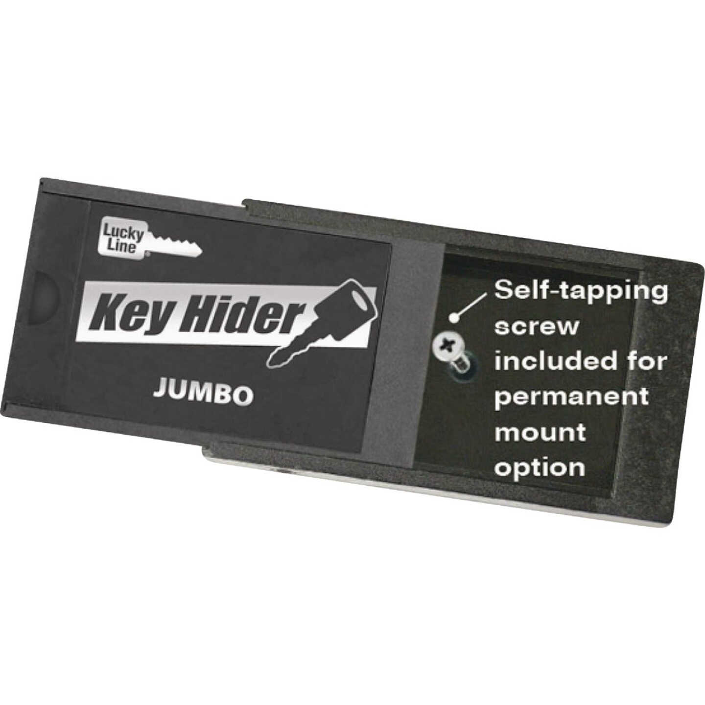 Lucky Line Black Jumbo Magnetic Key Hider Image 3