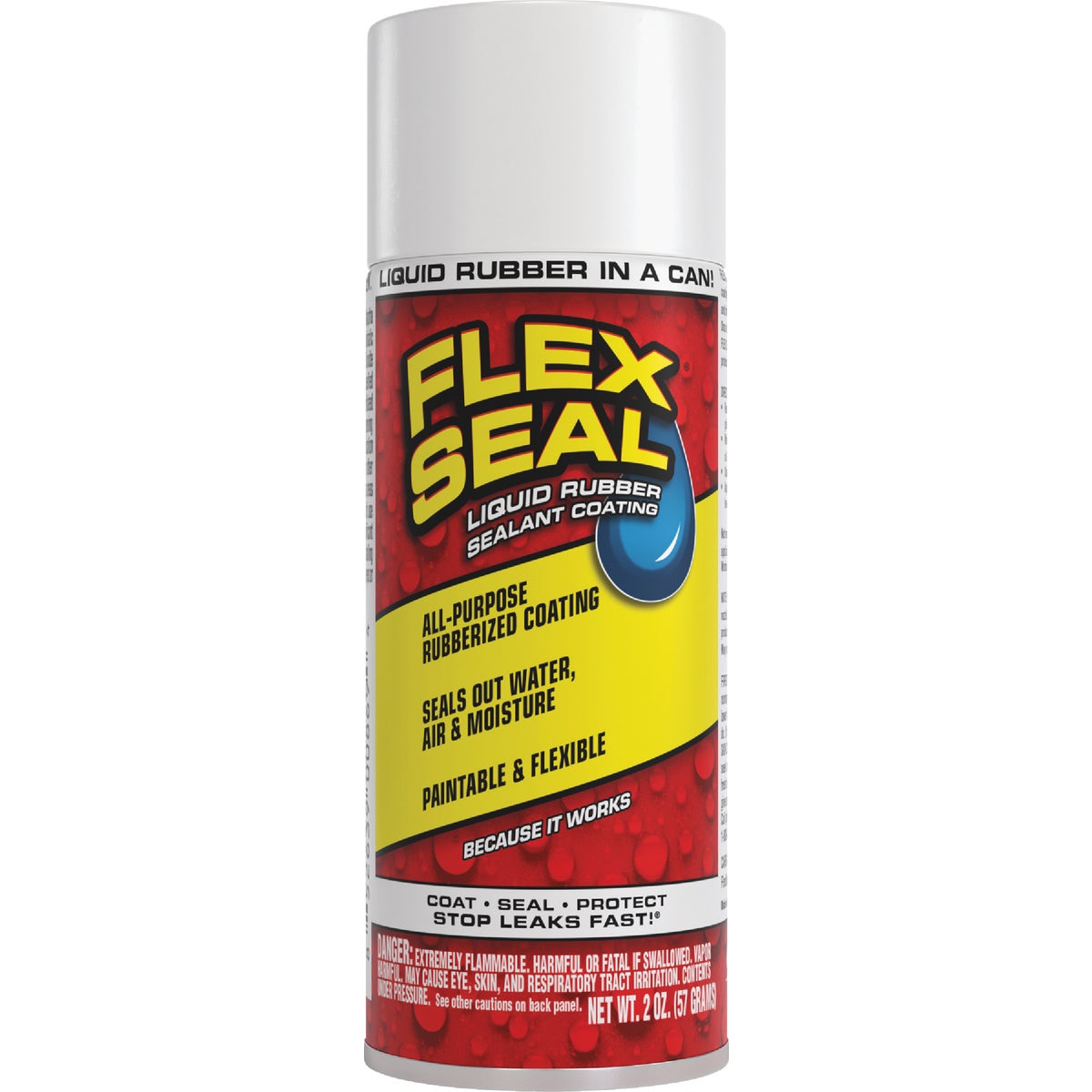 FLEX SEAL 2 Oz. Mini Spray Rubber Sealant, White Image 1