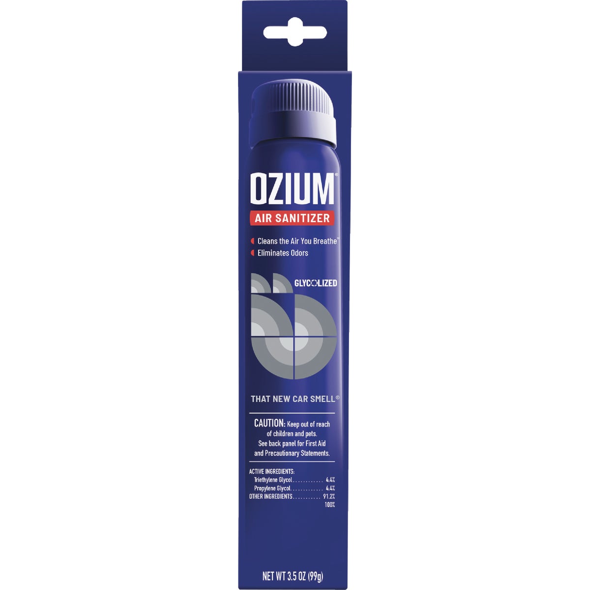 Ozium 3.5 Oz. Car Air Freshener/Sanitizer Spray, New Car Scent