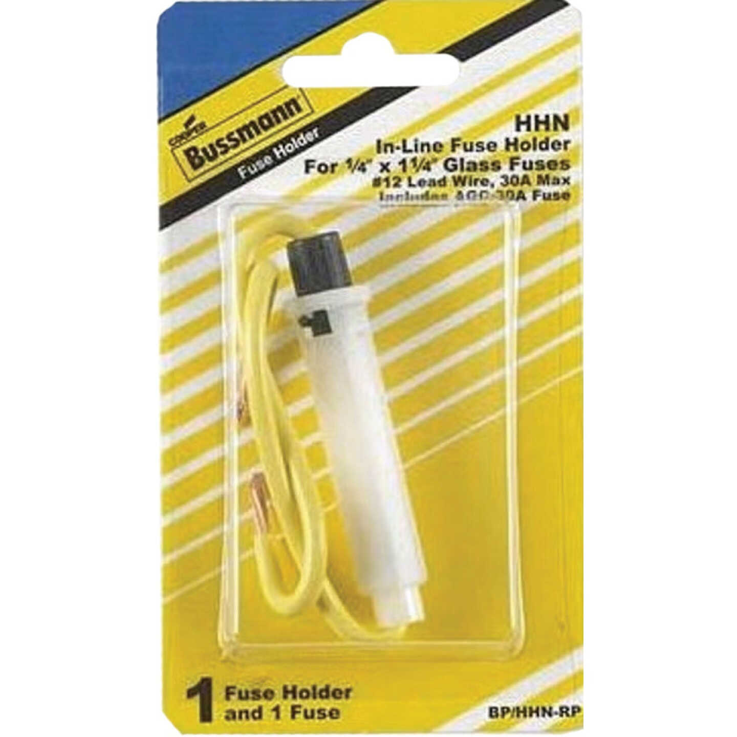 Cooper Bussmann 30A 1/4 In. x 1.15 In. Automotive Fuse Holder Image 1