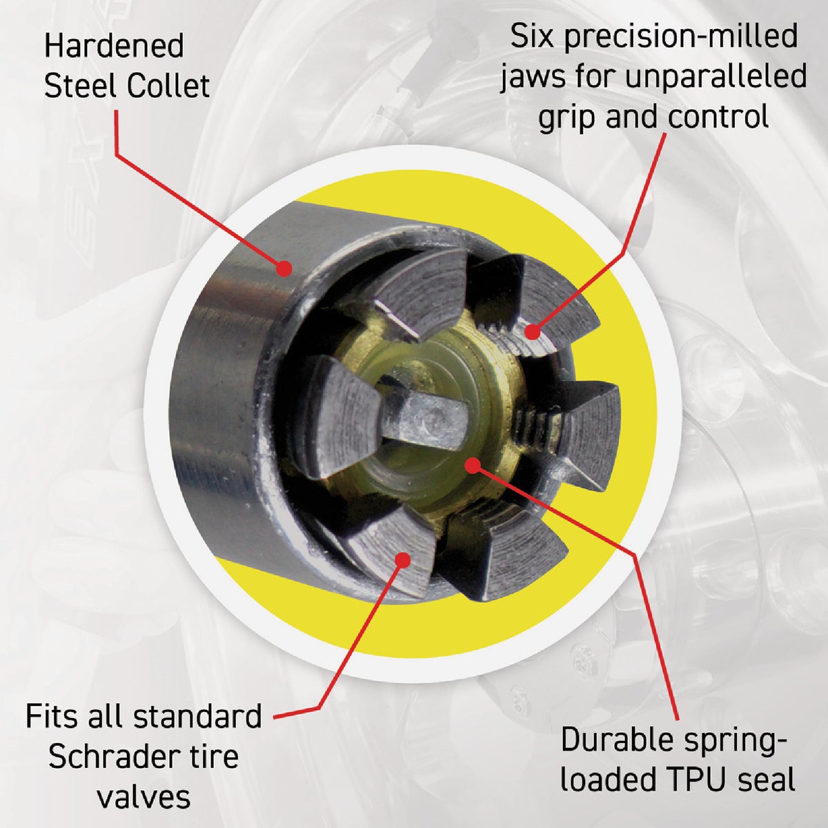 LockNFlate 1/4 NPT 150 psi Closed Flow Air Chuck Image 4