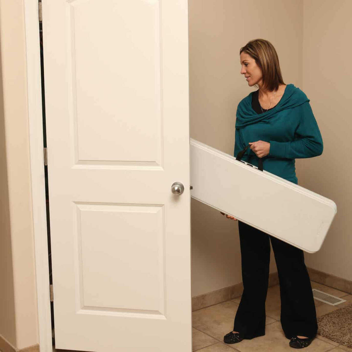 Lifetime 6 Ft. White Granite Fold-In-Half Bench Image 4