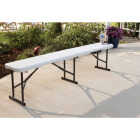 Lifetime 6 Ft. White Granite Fold-In-Half Bench Image 5