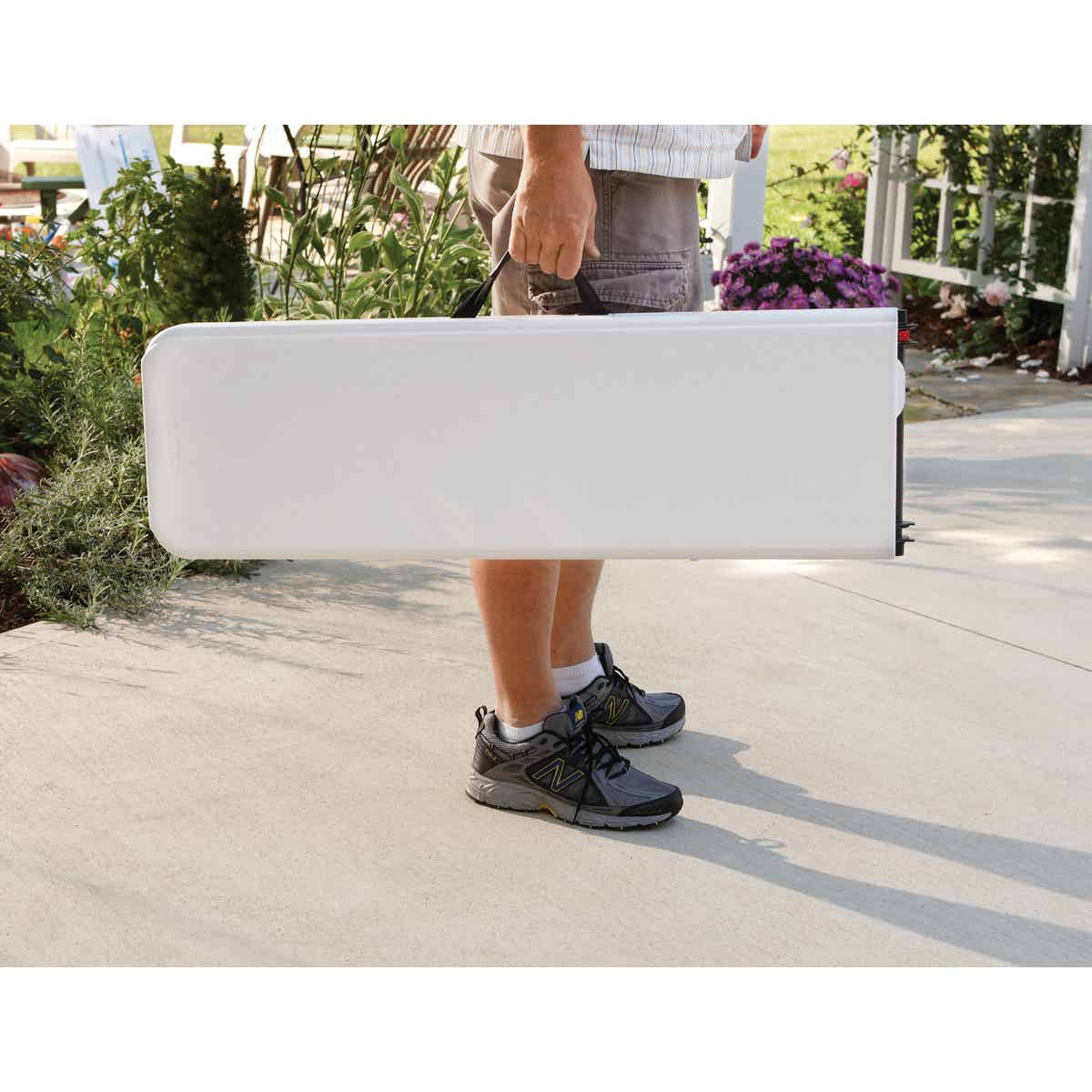 Lifetime 6 Ft. White Granite Fold-In-Half Bench Image 8