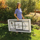 Lifetime 4 Ft. x 24 In. White Granite Light Commercial Folding Table Image 2