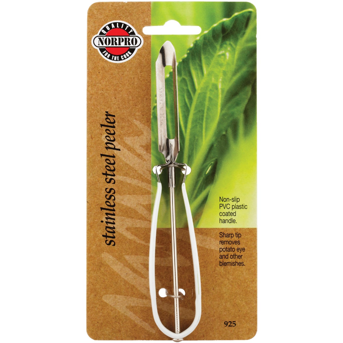 Norpro Stainless Steel Peeler with Non-slip PVC Coated Handle  Image 2