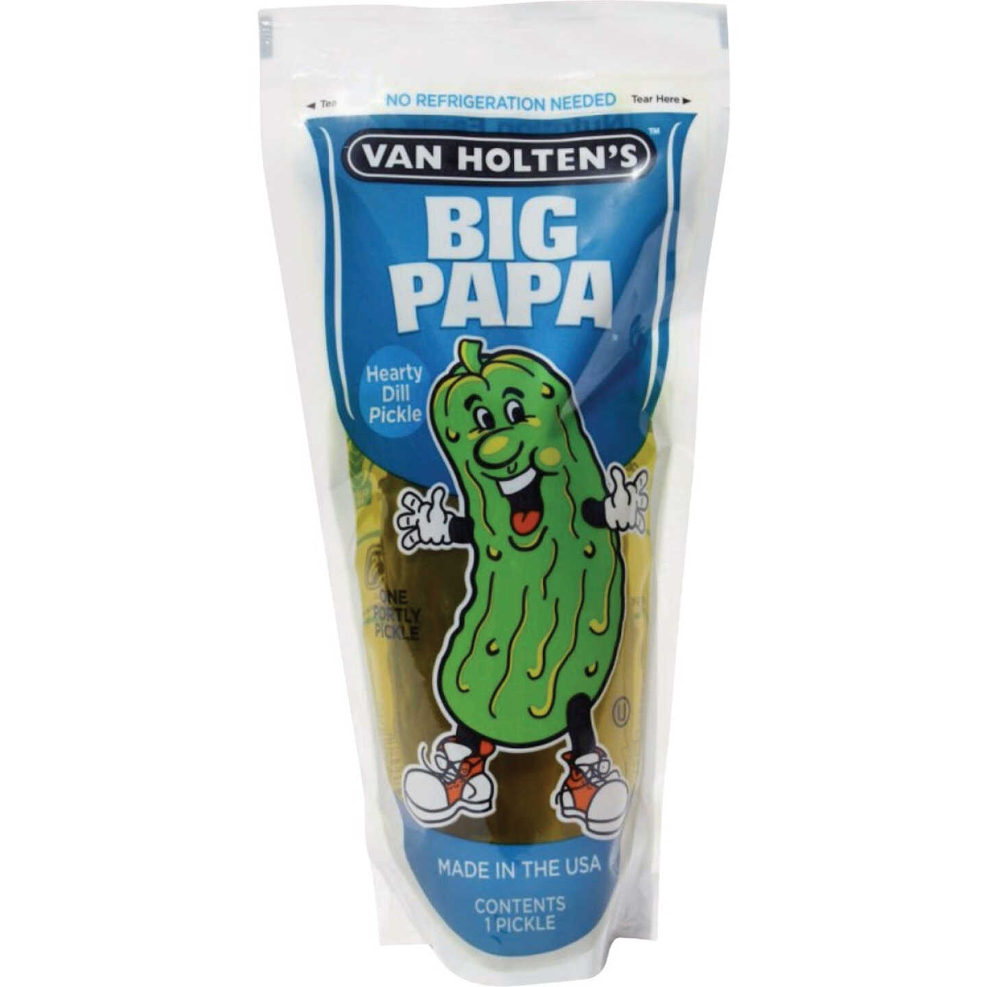 Van Holten's Big Papa Dill Pickle in a Bag Image 1