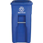 Toter 32 Gal. Recycling Trash Can with Lid Image 2