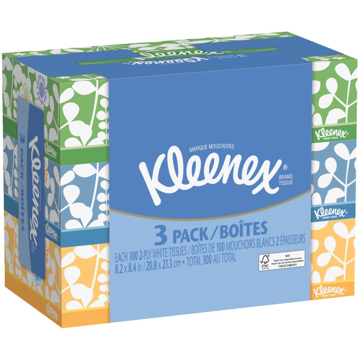 100CT 3PK KLN FAC TISSUE