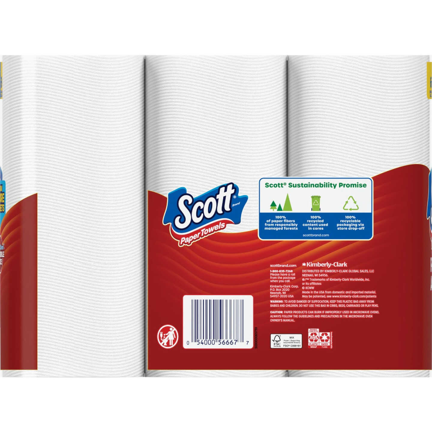 Scott Choose-A-Sheet Paper Towel (6 Double Rolls) Image 3