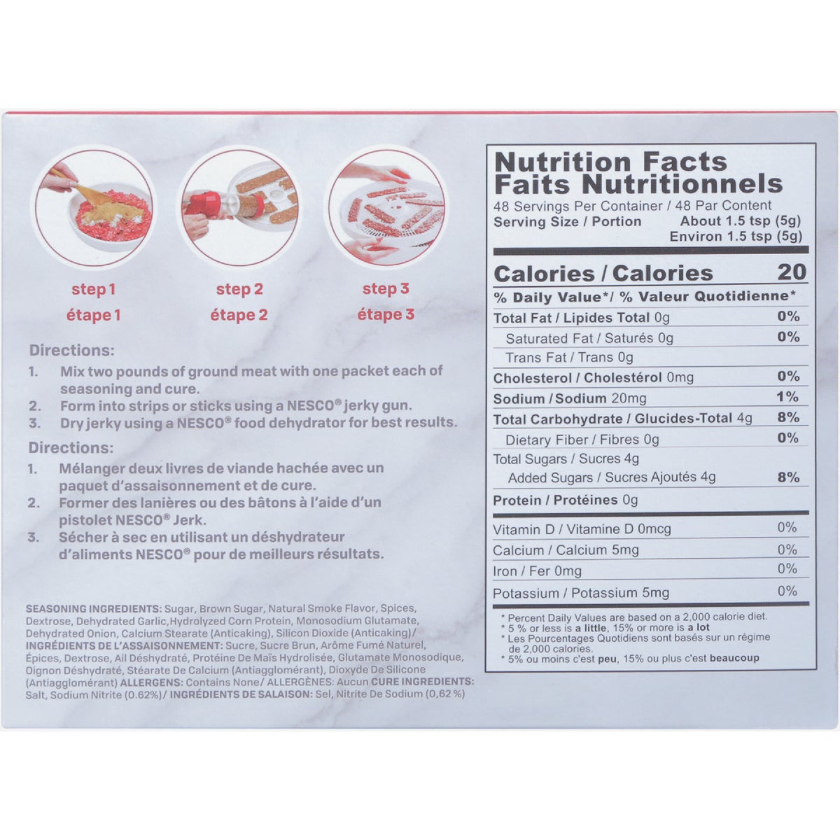 Nesco Jerky Spice Works Sweet Hardwood Spice Seasoning Image 2