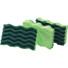 Libman 4.5 In. x 3 In. Yellow & Green Heavy Duty Sponge (3-Count) Image 1