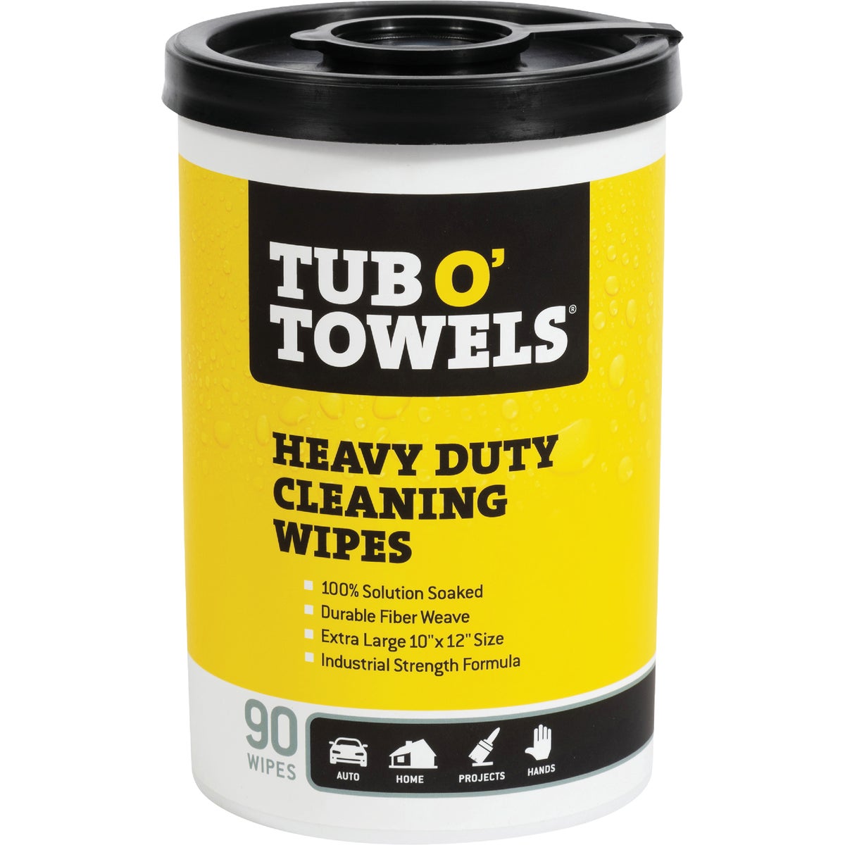 Tub O' Towels Heavy Duty Cleaning Wipes (90-Count)