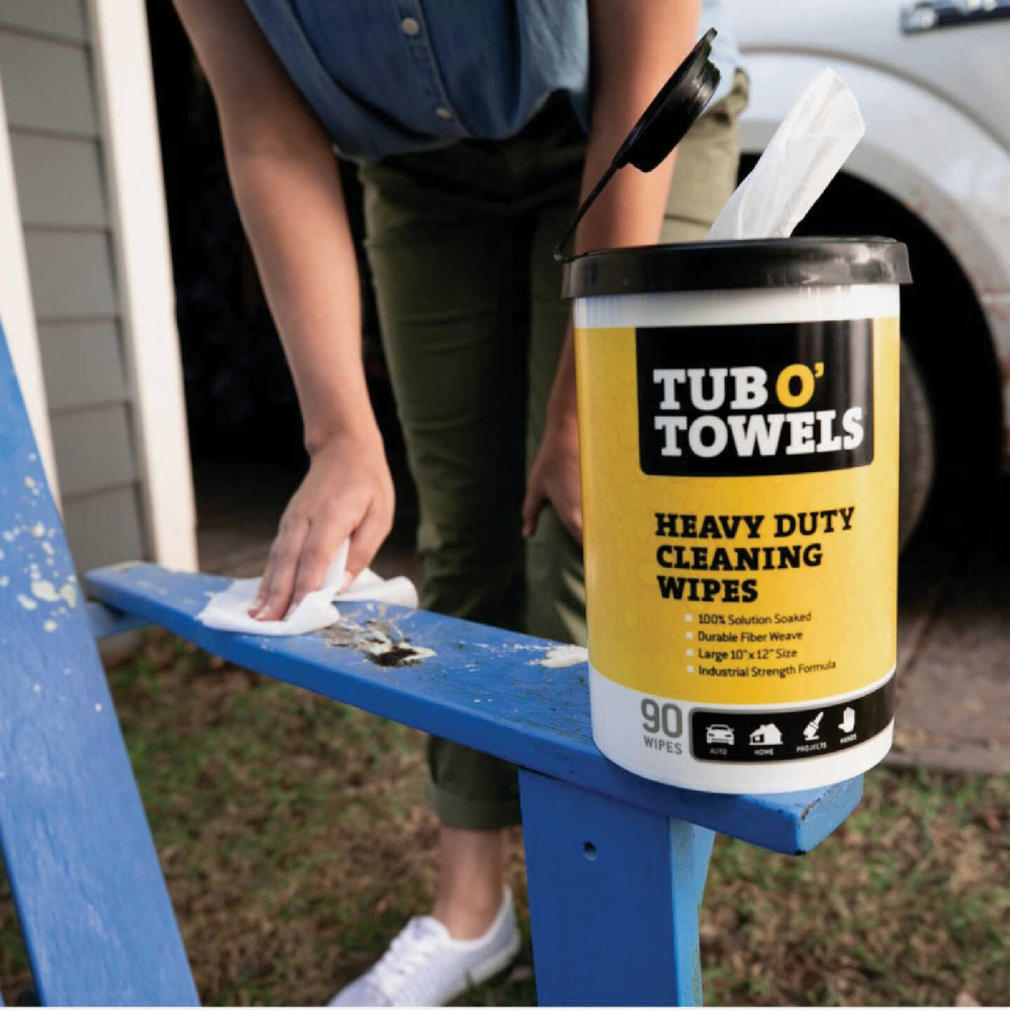 Tub O' Towels Heavy Duty Cleaning Wipes (90-Count) Image 6