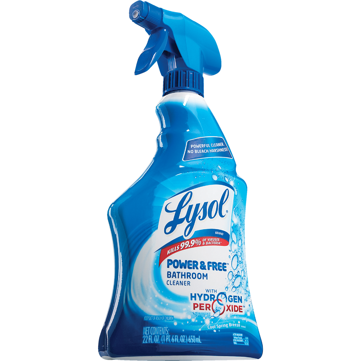 Lysol Power & Free 22 Oz. Bathroom Cleaner with Hydrogen Peroxide Image 2