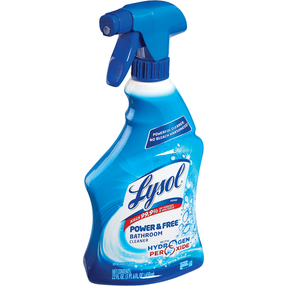 Lysol Power & Free 22 Oz. Bathroom Cleaner with Hydrogen Peroxide Image 4