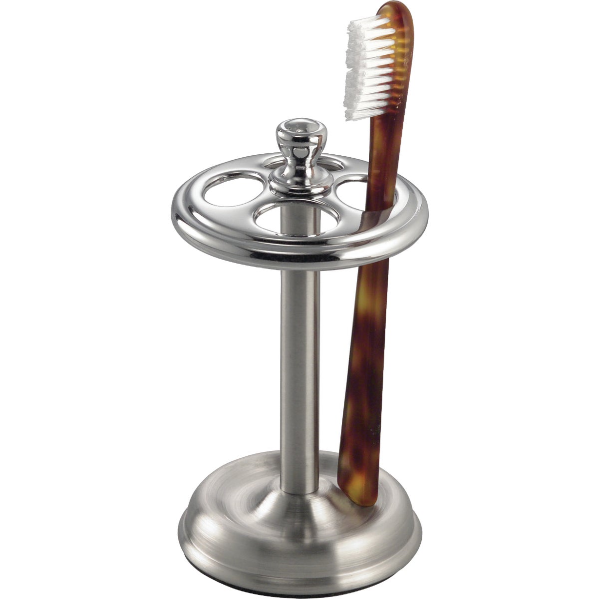 iDesign Gia Chrome Toothbrush Holder Image 3