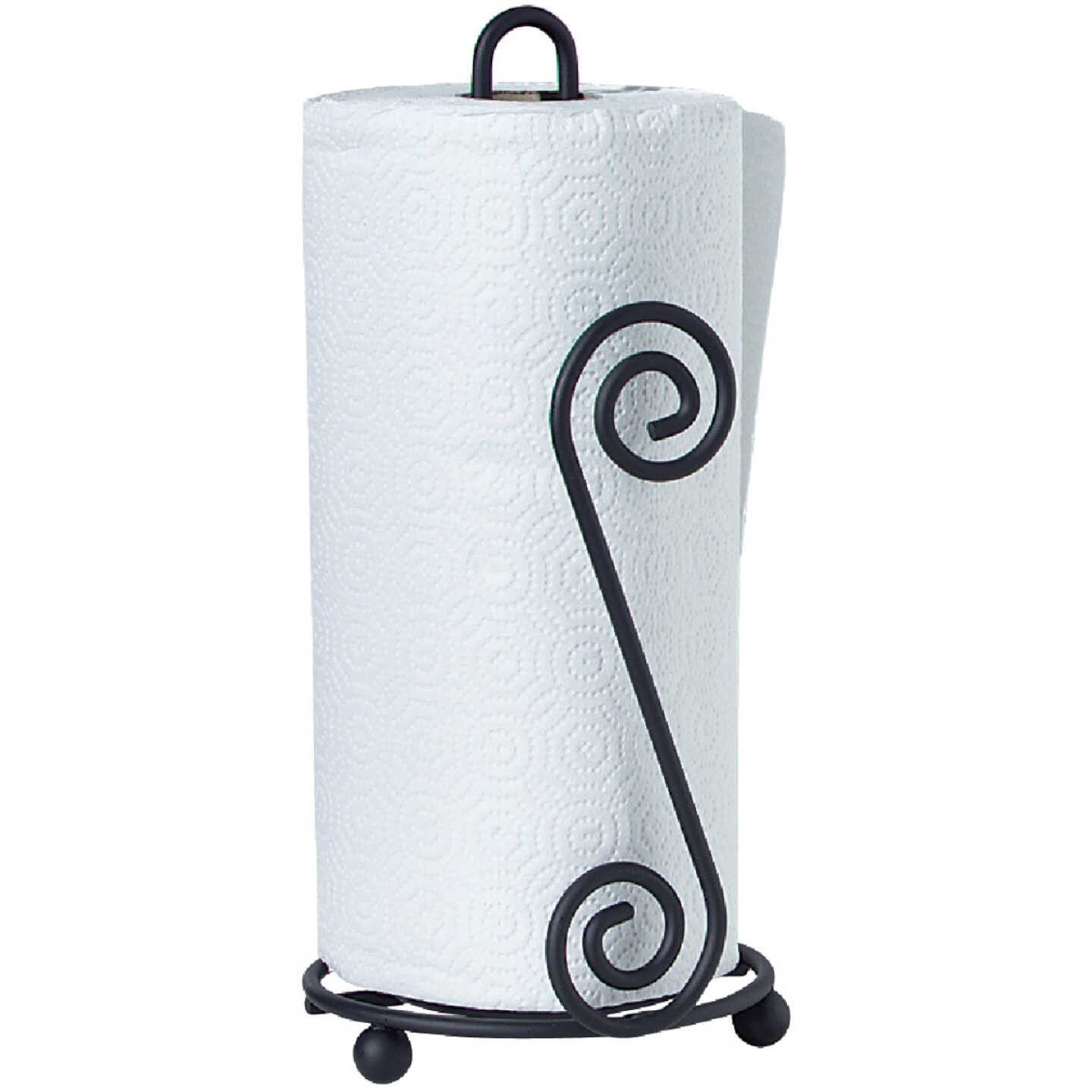 Spectrum Elegant Scroll Countertop Portable Paper Towel Holder Image 2