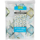 iDesign York Graphic 72 In. x 72 In. Blue/Green Fish Eva Shower Curtain Image 2