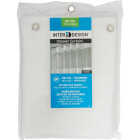 iDesign York Graphic 72 In. x 72 In. Frosted/Clear Eva Shower Curtain Image 2