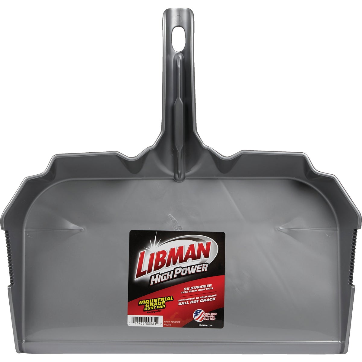 Libman High Power 18.13 In. Gray Poly Industrial Grade Dust Pan Image 2