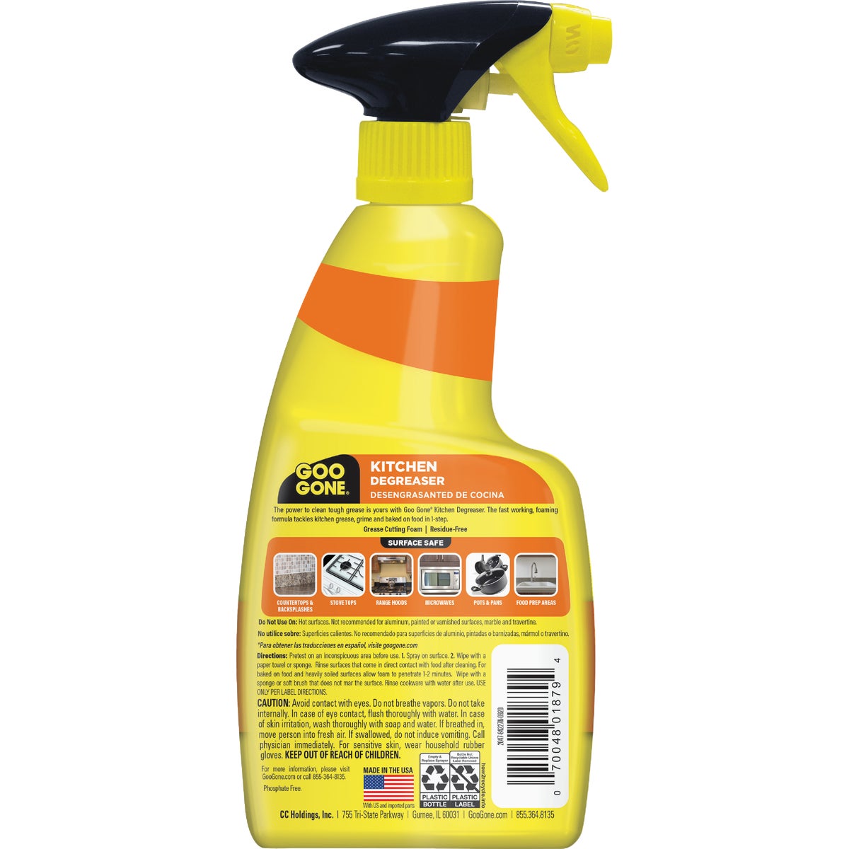 Goo Gone 14 Oz. Foam Citrus Kitchen Cleaner Image 3
