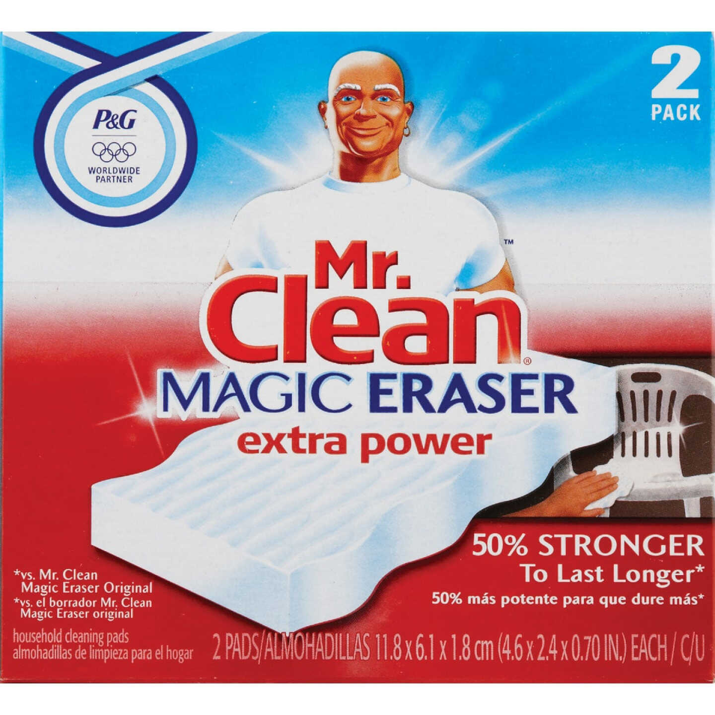 Mr. Clean Magic Eraser Whole Home Extra Durable Cleansing Pad (2-Count) Image 2