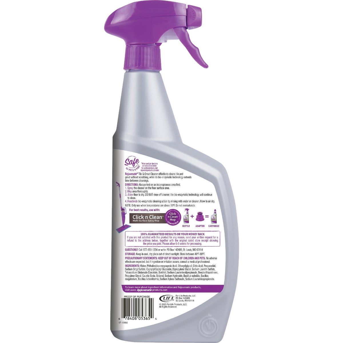 Rejuvenate 32 Oz. Bio-Enzymatic No Scrub Tile & Grout Cleaner Image 3