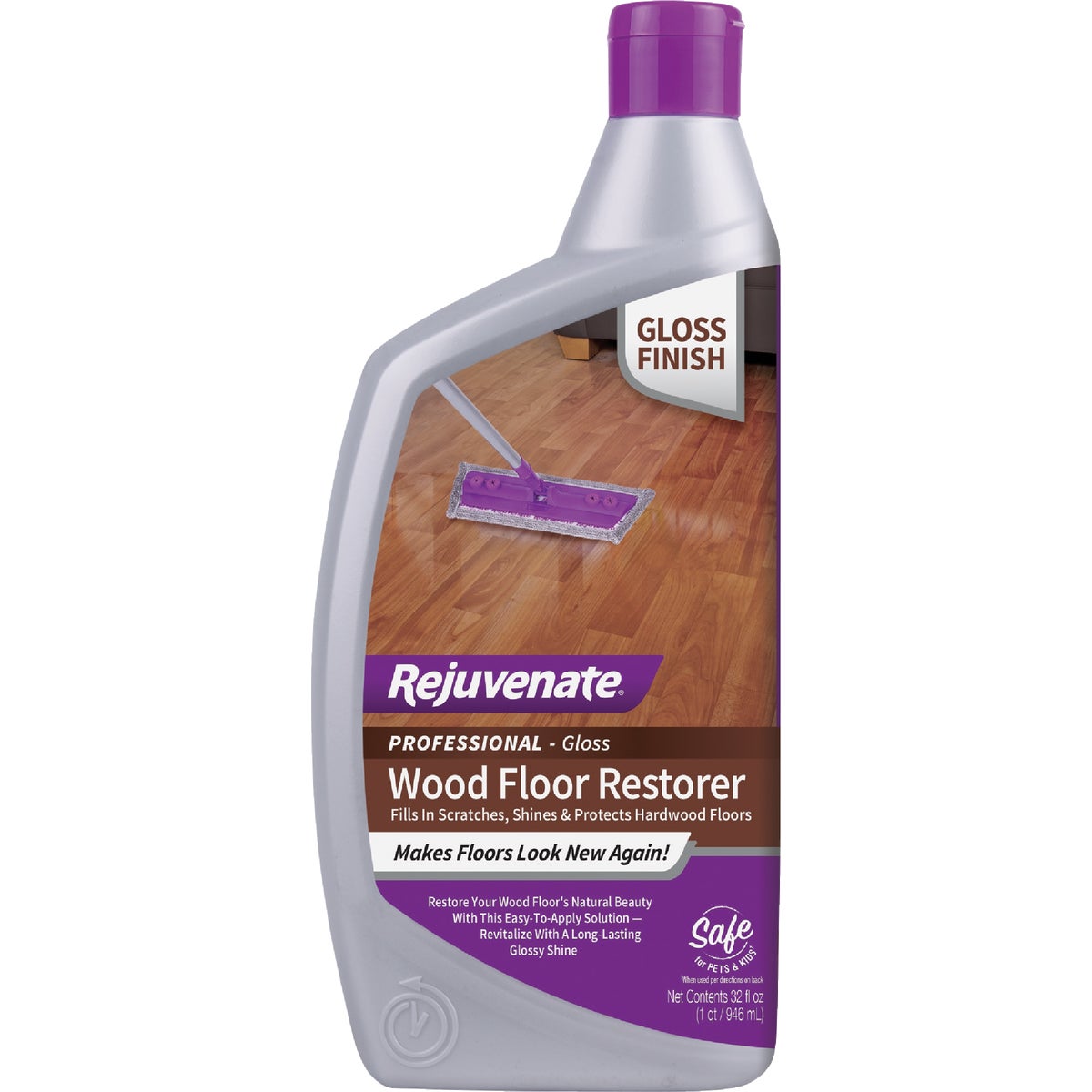 Rejuvenate 32 Oz. High Gloss Professional Wood Floor Restorer Image 1