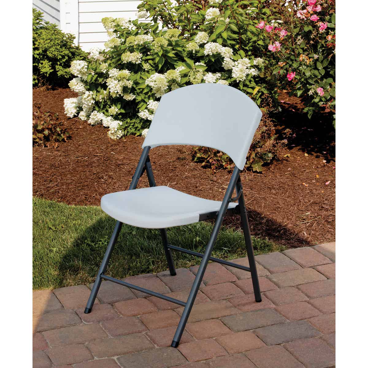 Lifetime White Granite Light Folding Chair Image 2