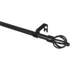 Levolor Cage Ball 28 In. To 48 In. 5/8 In. Single Black Curtain Rod Image 2