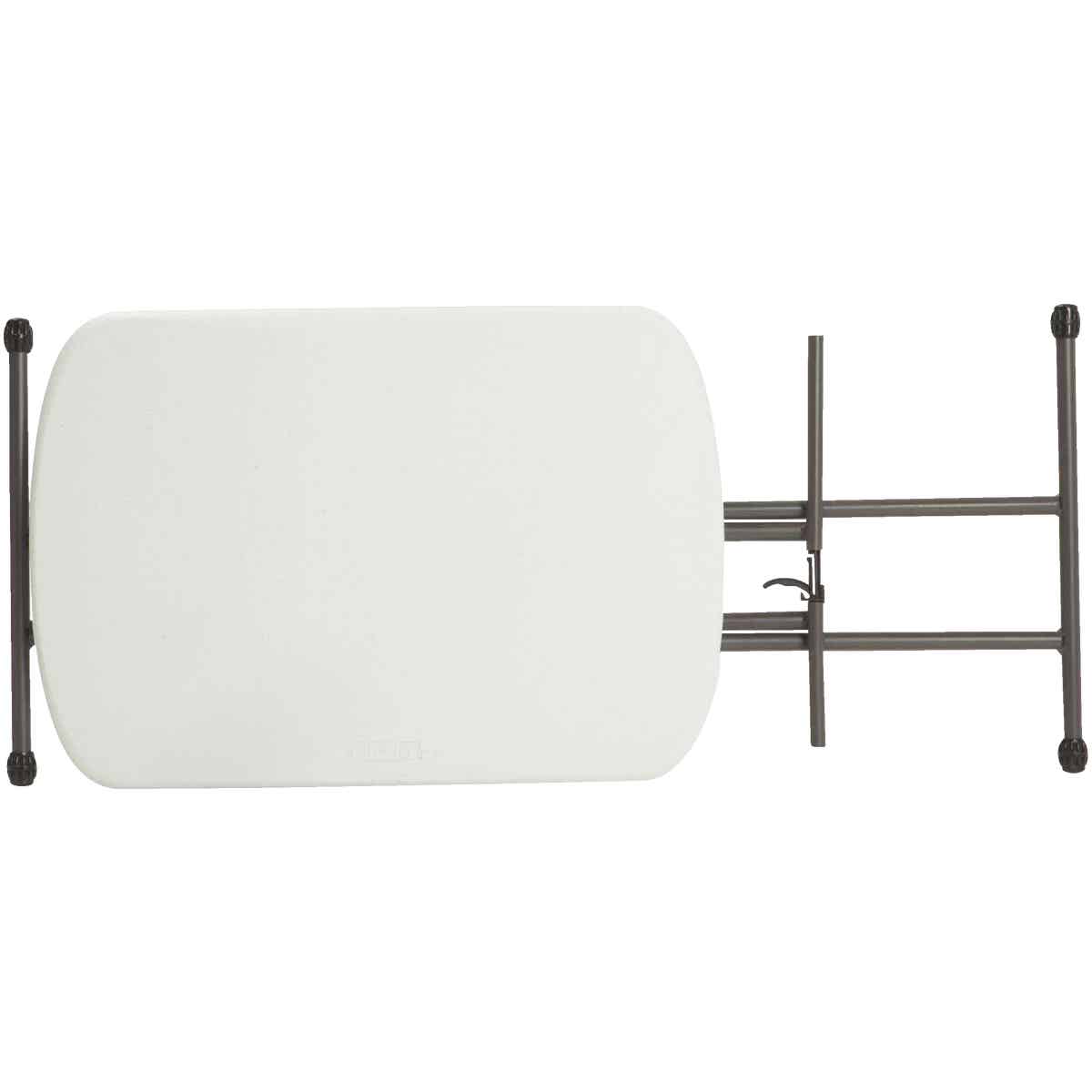 Lifetime 26 In. x 18 In. White Granite Personal Folding Table Image 4