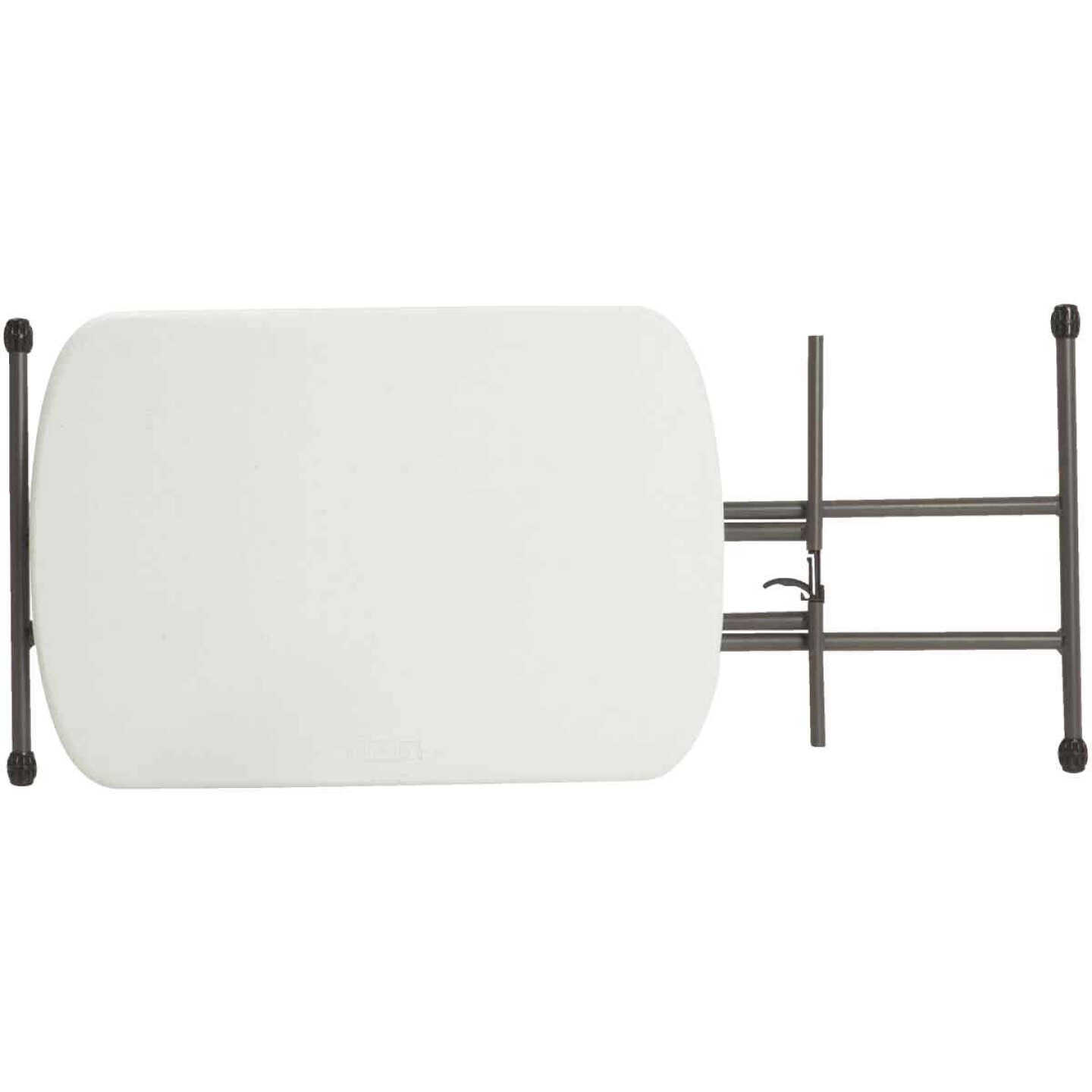 Lifetime 26 In. x 18 In. White Granite Personal Folding Table Image 4