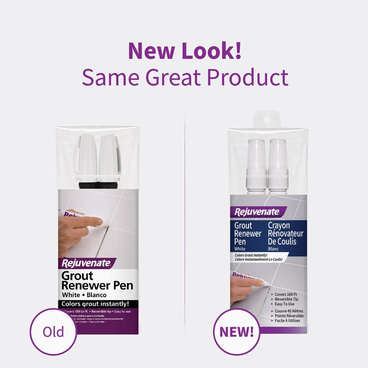 Rejuvenate Grout Renewer Pen, White (2 Count) Image 5