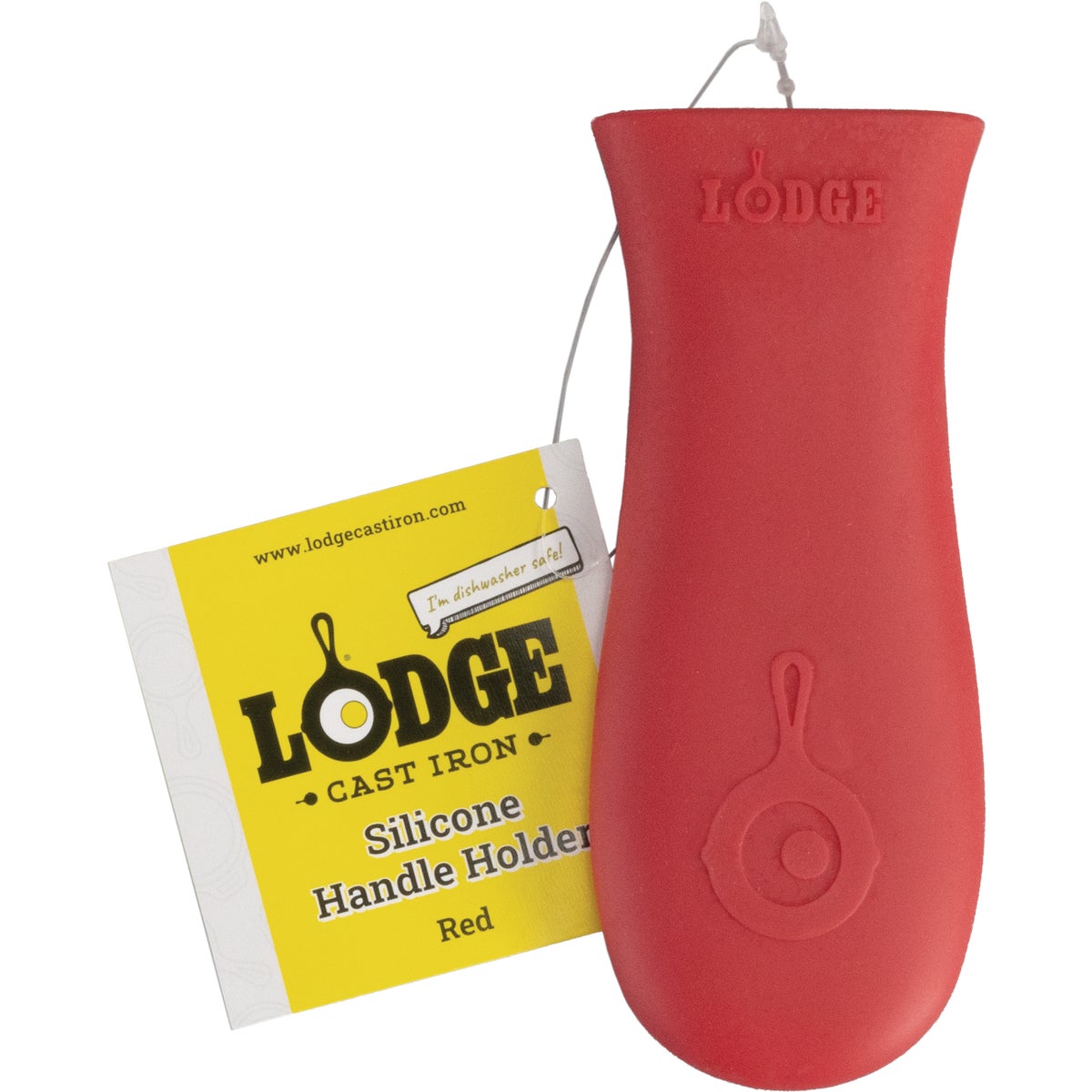 Lodge 5-5/8 In. L. x 2 In. W. Red Silicone Handle Holder Image 2
