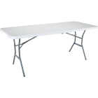 Lifetime 6 Ft. x 30 In. White Granite Light Commercial Fold-In-Half Table Image 6