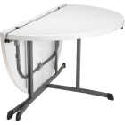 Lifetime 5 Ft. White Granite Round Commercial Folding Table Image 4