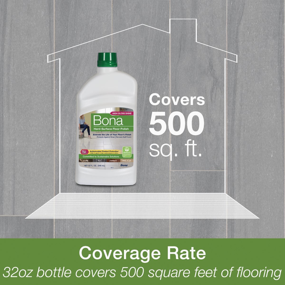 Bona 32 Oz. Stone Tile Laminate Floor Polish Image 4