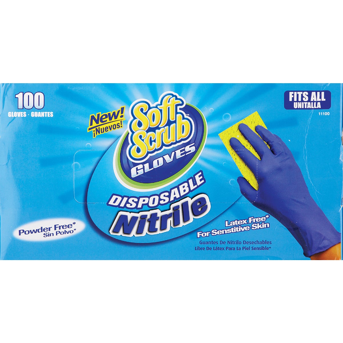 Soft Scrub 1 Size Fits All Nitrile Disposable Glove (100-Pack) Image 2